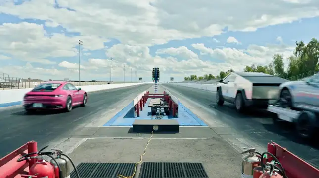 Tesla Misled You With Its Cybertruck Towing a 911 Drag Race. Here's Proof